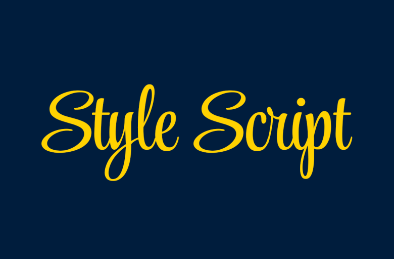 Style Script Font - Fonts Hut