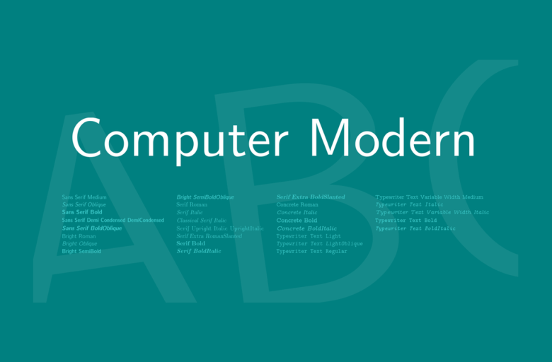 Computer Modern Font - Fonts Hut
