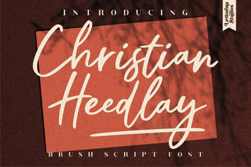 Christian Script Font Christian Heedlay Font - Fonts Hut