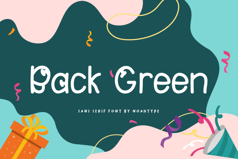 Back Green Font - Fonts Hut