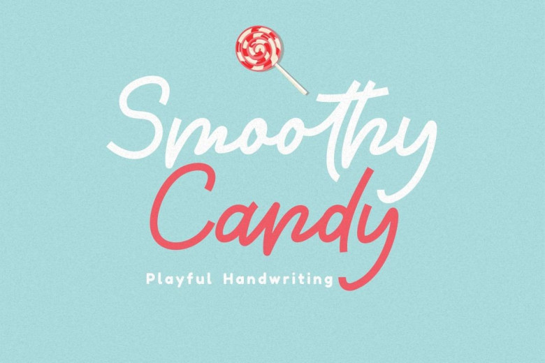 Candy Writing Font Smoothy Candy Font - Fonts Hut
