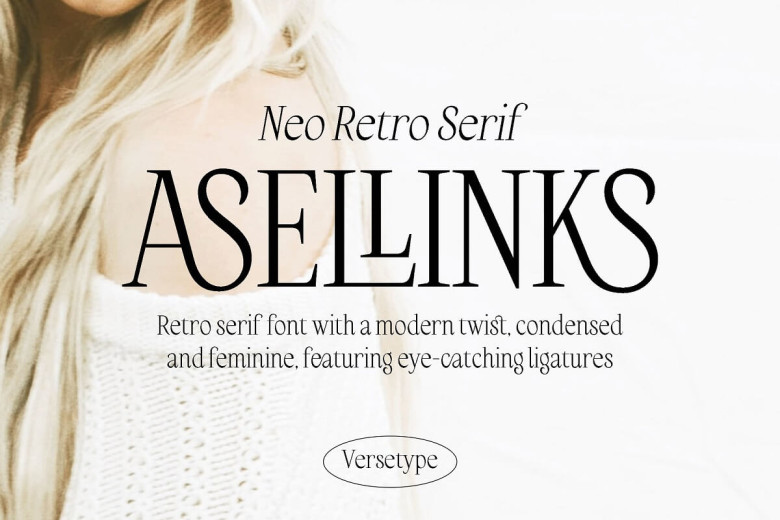 Link Typeface Asel Links Font - Fonts Hut