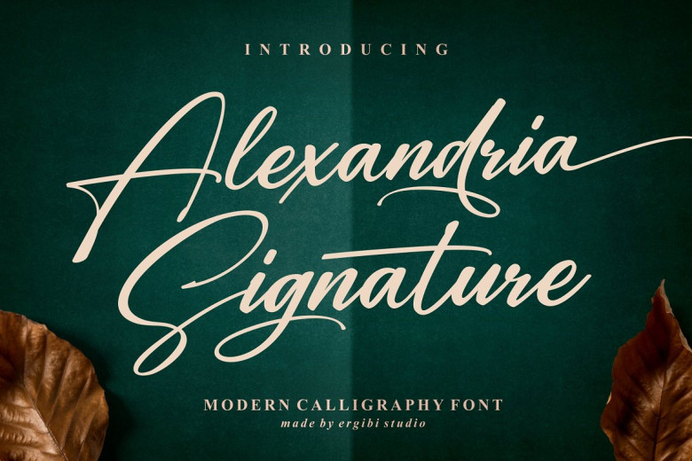 Alexandra In Cursive Alexandria Signature Font - Fonts Hut