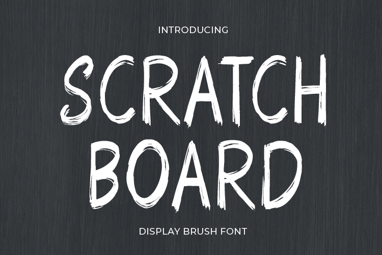 Board Script Font Scratch Board Font - Fonts Hut