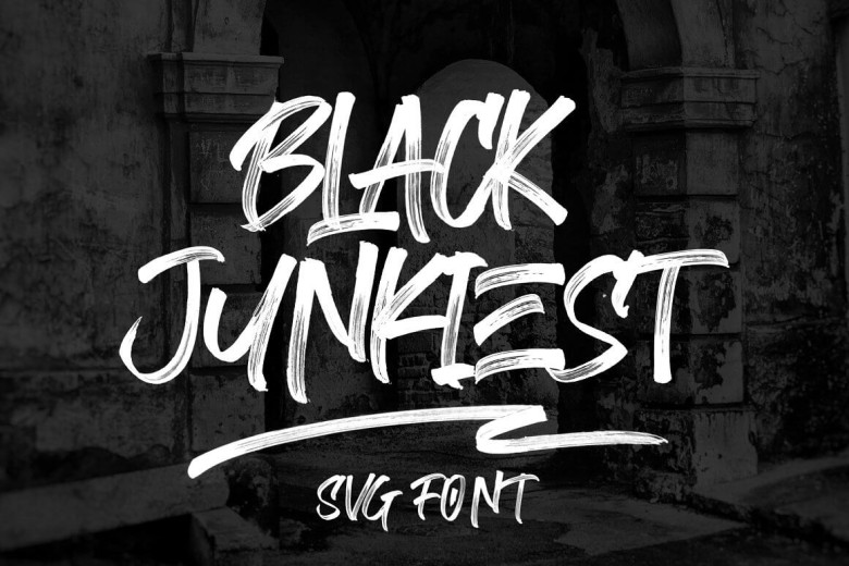 Black Junkiest Font - Fonts Hut