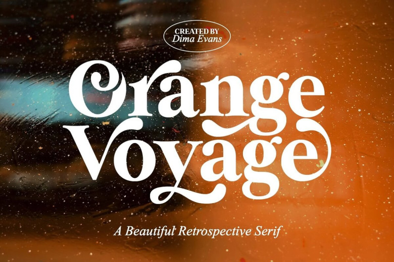 Orange Voyage Font - Fonts Hut