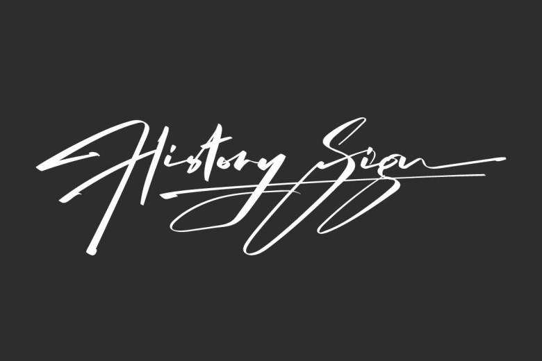 History Sign Font - Fonts Hut
