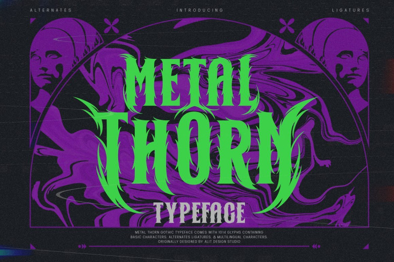 Metal Thorn Font - Fonts Hut