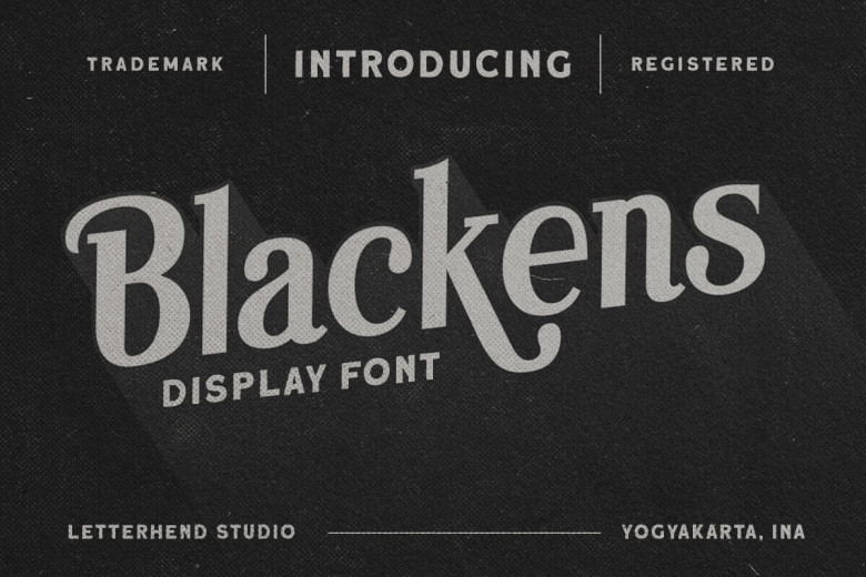 Blackens Font - Fonts Hut