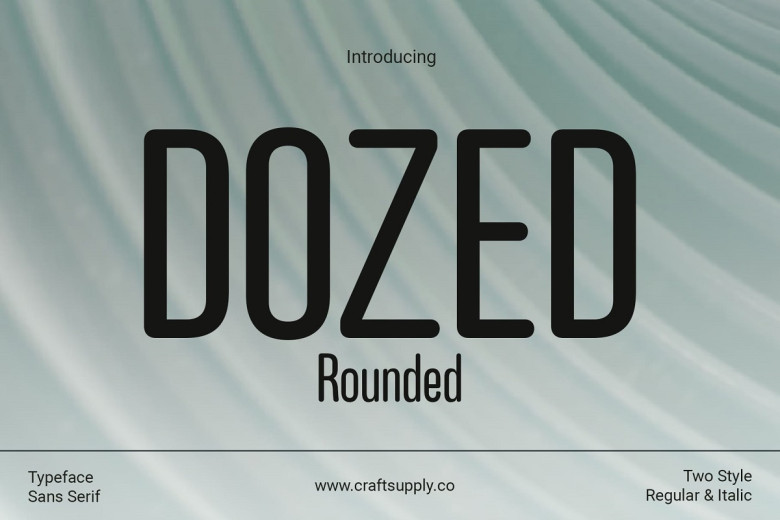 Doft Rounded Font Dozed Rounded Font - Fonts Hut