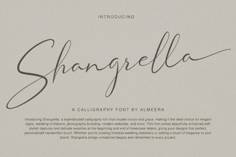 Shangrella Font - Fonts Hut