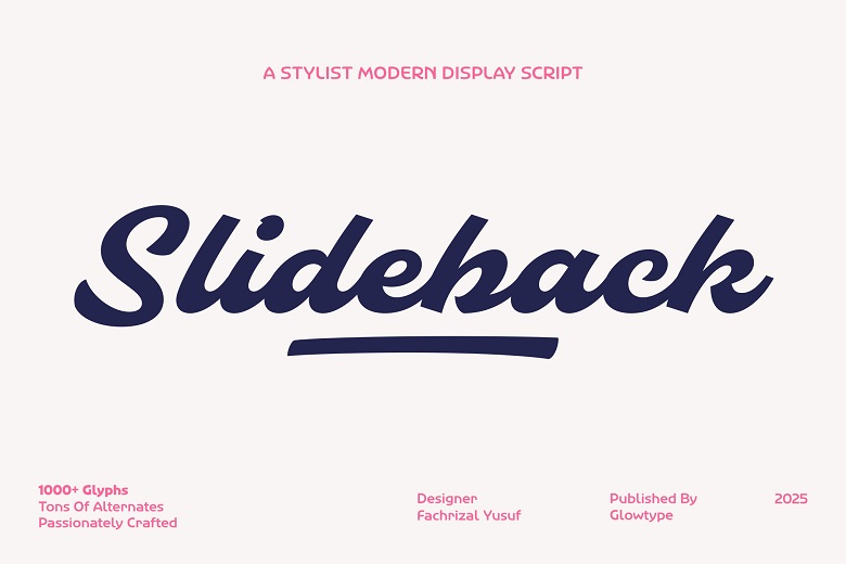 Slideback Script Font - Fonts Hut