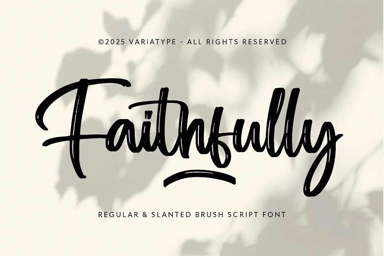 Faithfuly Brush Font - Fonts Hut